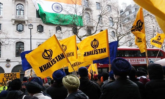 Read more about the article امریکا میں بھارتی سفارتخانے کے سامنے سکھوں کا احتجاجی مظاہرہ