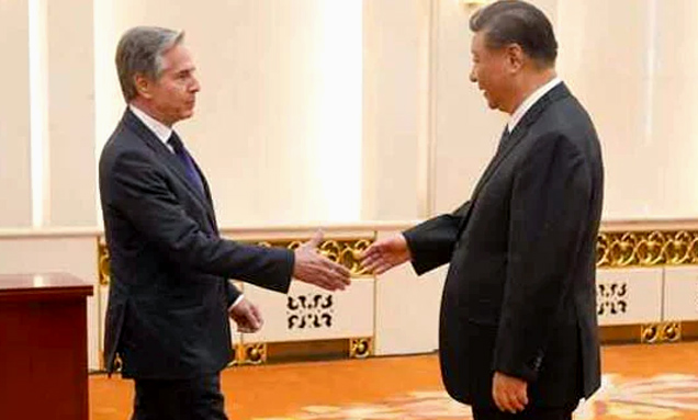 چینی صدر شی جن پنگ سے امریکی وزیر خارجہ انٹونی بلنکن کی ملاقات