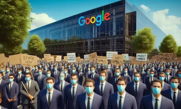 اسرائیلی حکومت کے ساتھ معاہدے کیخلاف گوگل ملازمین کا احتجاج